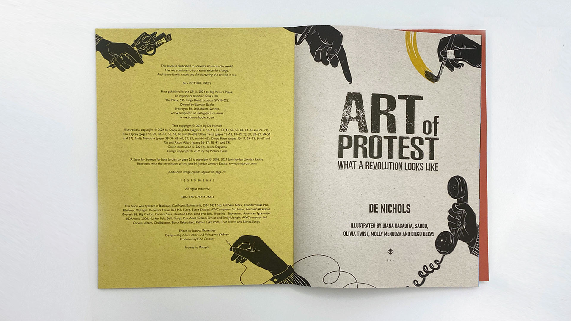 the art of protest open pages
